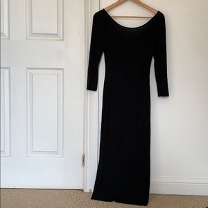 Babaton Boat Neck Maxi Dress